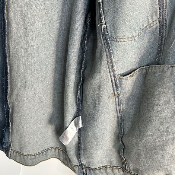 Boohooman Two-Tone Jean Jacket - L - NWT - Picture 6 of 8